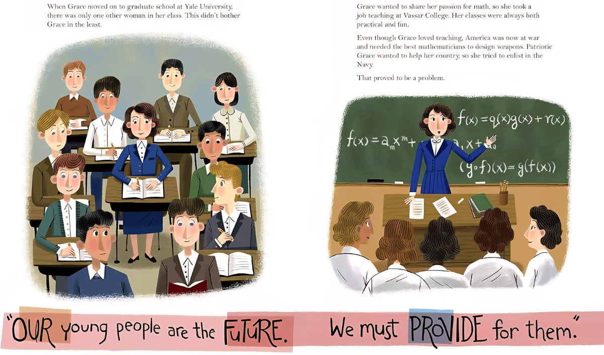 Grace Hopper: Queen of Computer Code | Laurie Wallmark | Hardcover Children's Biography & Computer Science