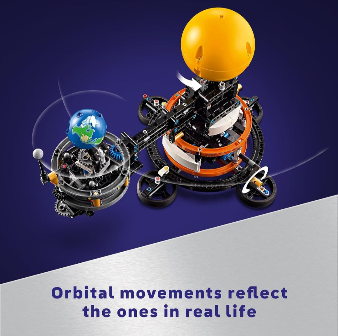 LEGO Technic Planet Earth and Moon in Orbit|Space Science & Astronomy Building Set|526 Pieces
