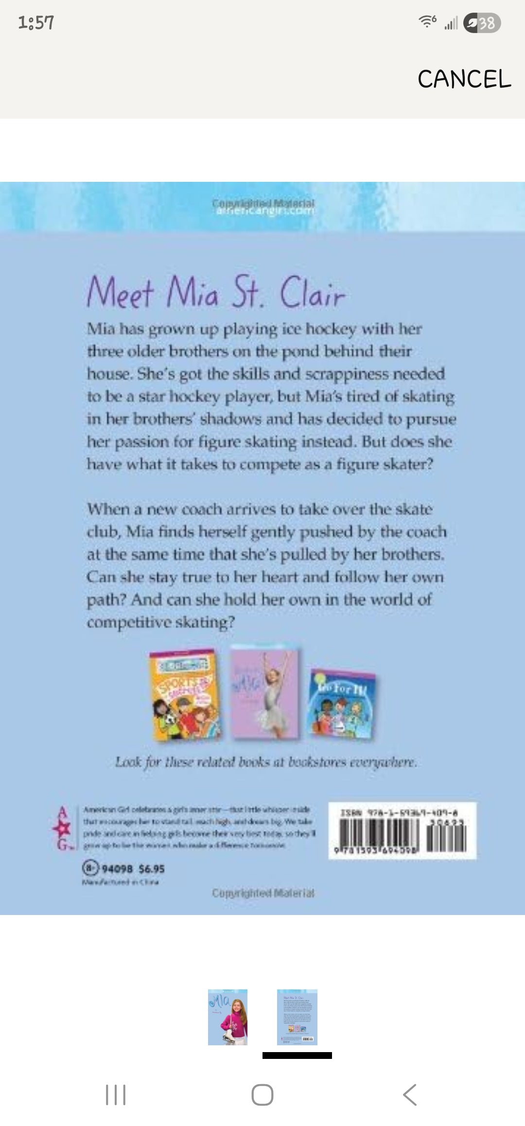Mia|American Girl |Paperback