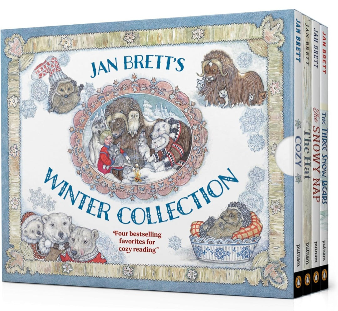 Jan Brett's Winter Collection 4-Book Box Set: The Hat plus 3 other Snowy Classics|Hardcover
