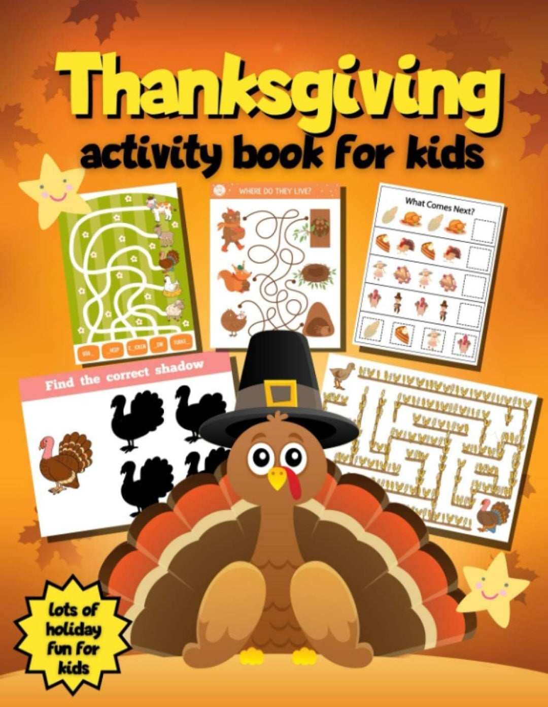 Thanksgiving Activity Book for Kids|Coloring, Puzzles & Learning Activities