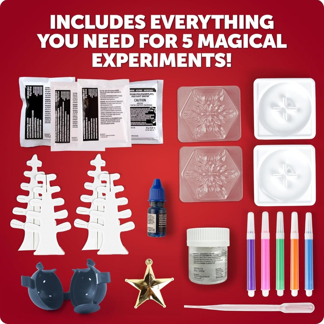 Christmas Science & STEM Experiment Kit | Santa's Amazing Science Workshop | 5 Experiments & 20 Bonus Activities
