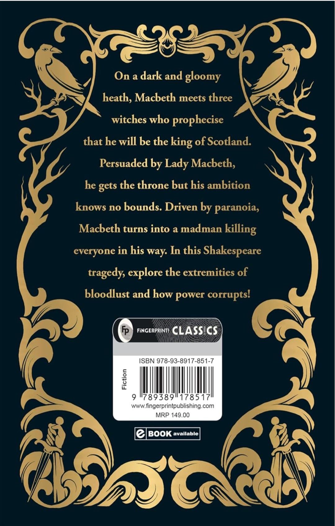 Macbeth | William Shakespeare | Pocket Classics Hardcover | Classic Literature & Tragedy