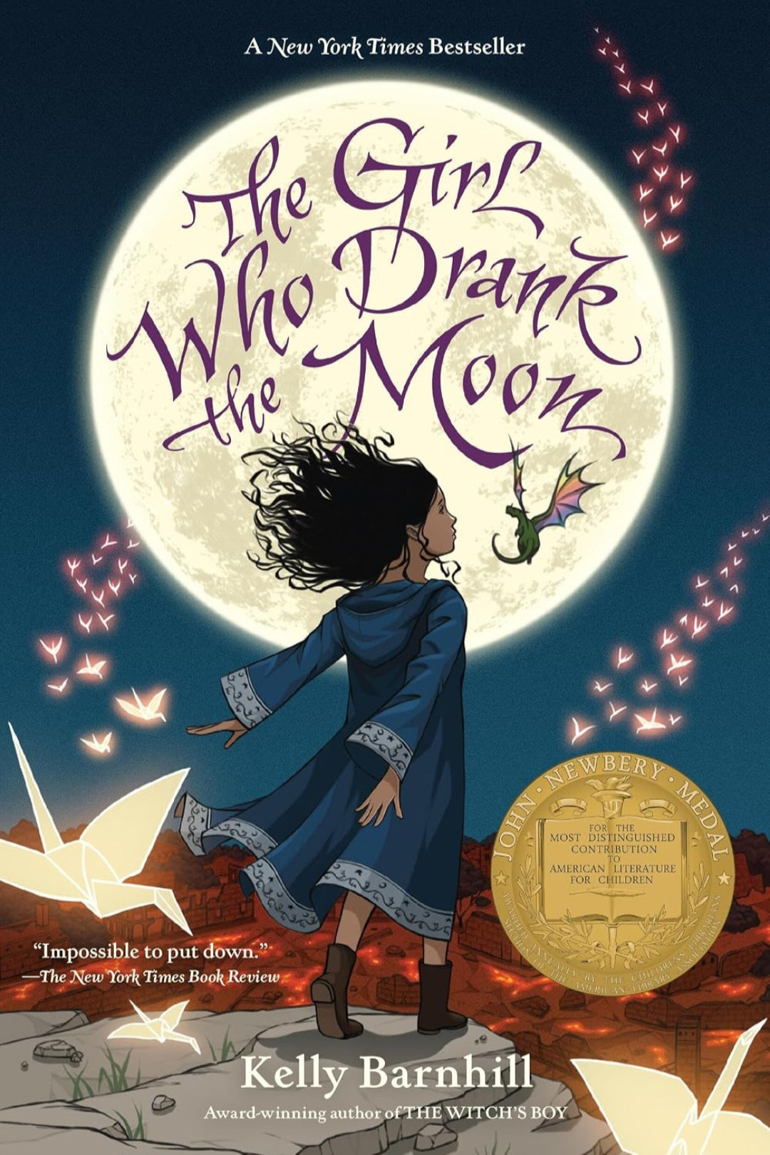 The Girl Who Drank the Moon | Kelly Barnhill | Newbery Medal-Winning Middle Grade Fantasy Novel|Paperback