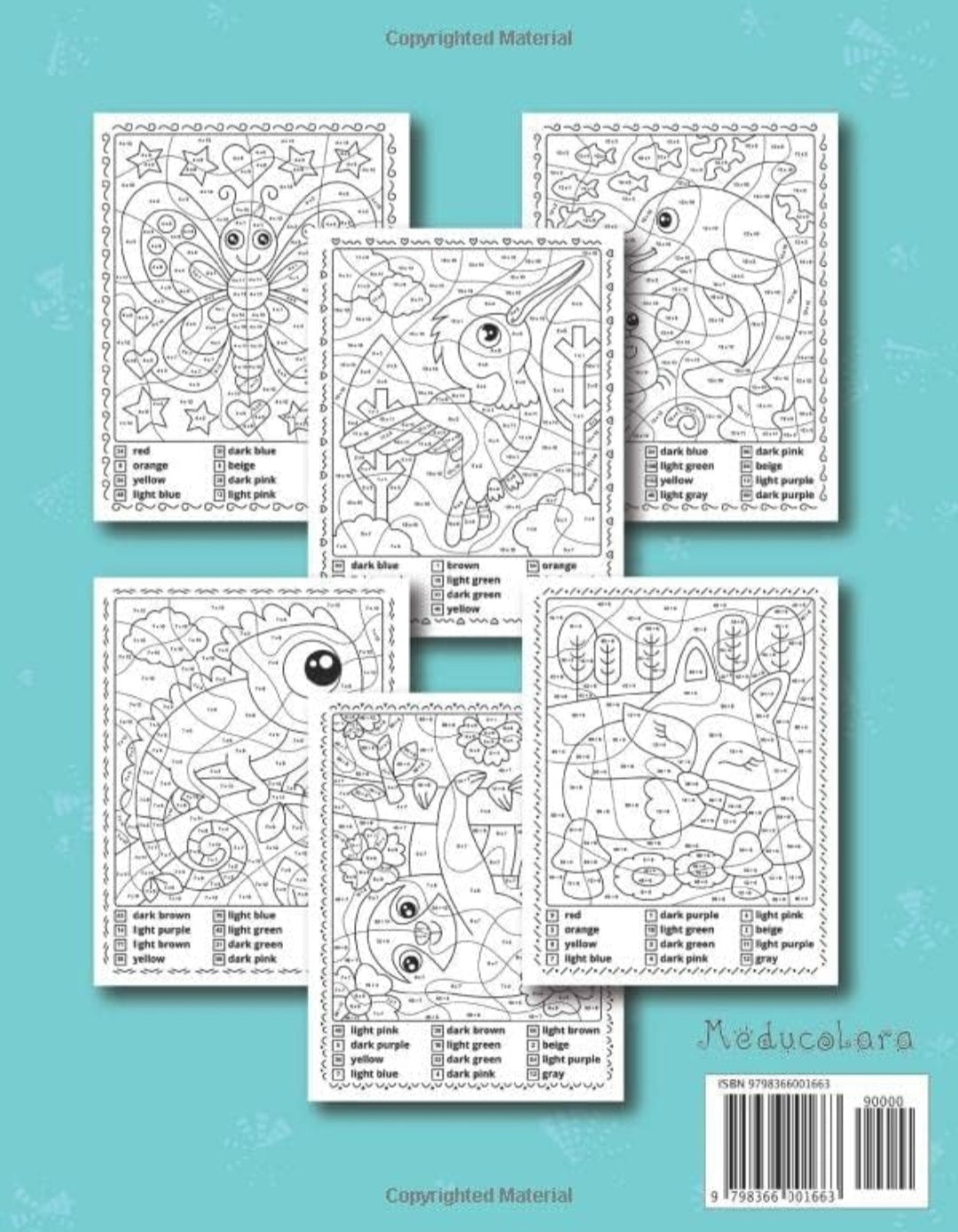 Multiplication & Division Color by Number Workbook