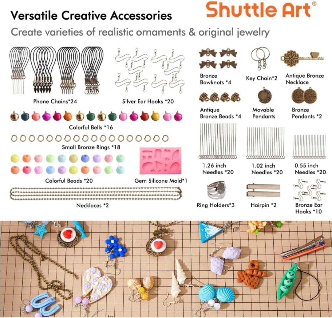 Polymer Clay Jewelry & Sculpture Kit | 82 Colors, Sculpting Tools & Jewelry-Making Accessories | Oven-Bake Art Set