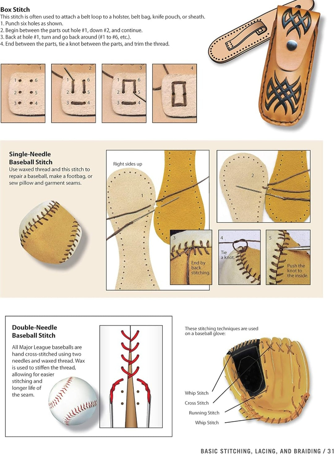 Leathercraft & Traditional Skills Study Kit | Leatherworking Kit & Instructional Book