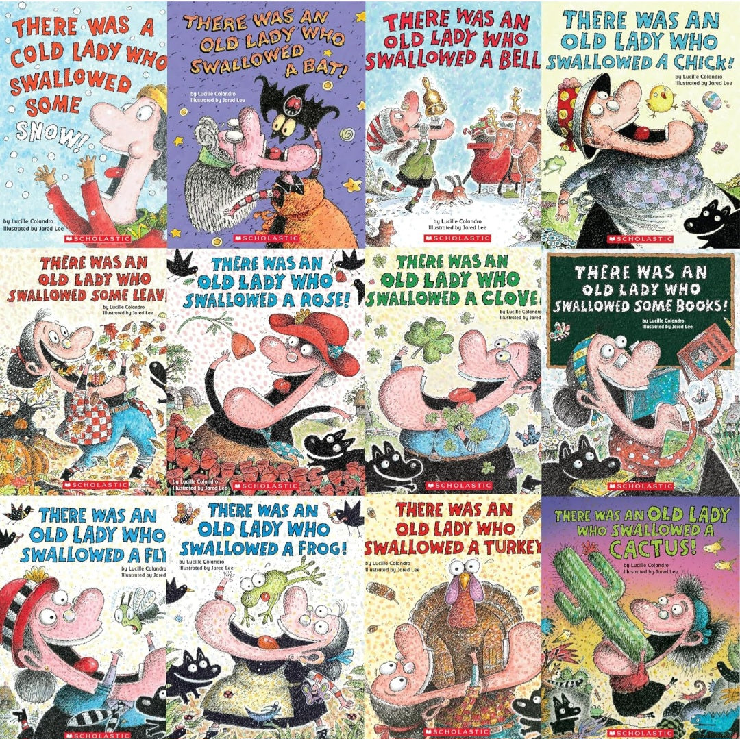 There Was An Old Lady|12 Books Set|Paperback