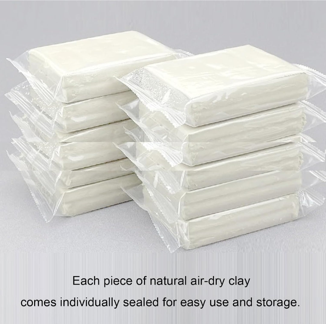 White Air-Dry Clay | 6 lb Clay for Pottery, Sculpture & Hands-On Art Projects