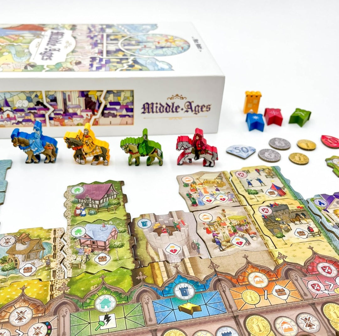 Middle Ages Strategy Board Game|Medieval History & Resource Management