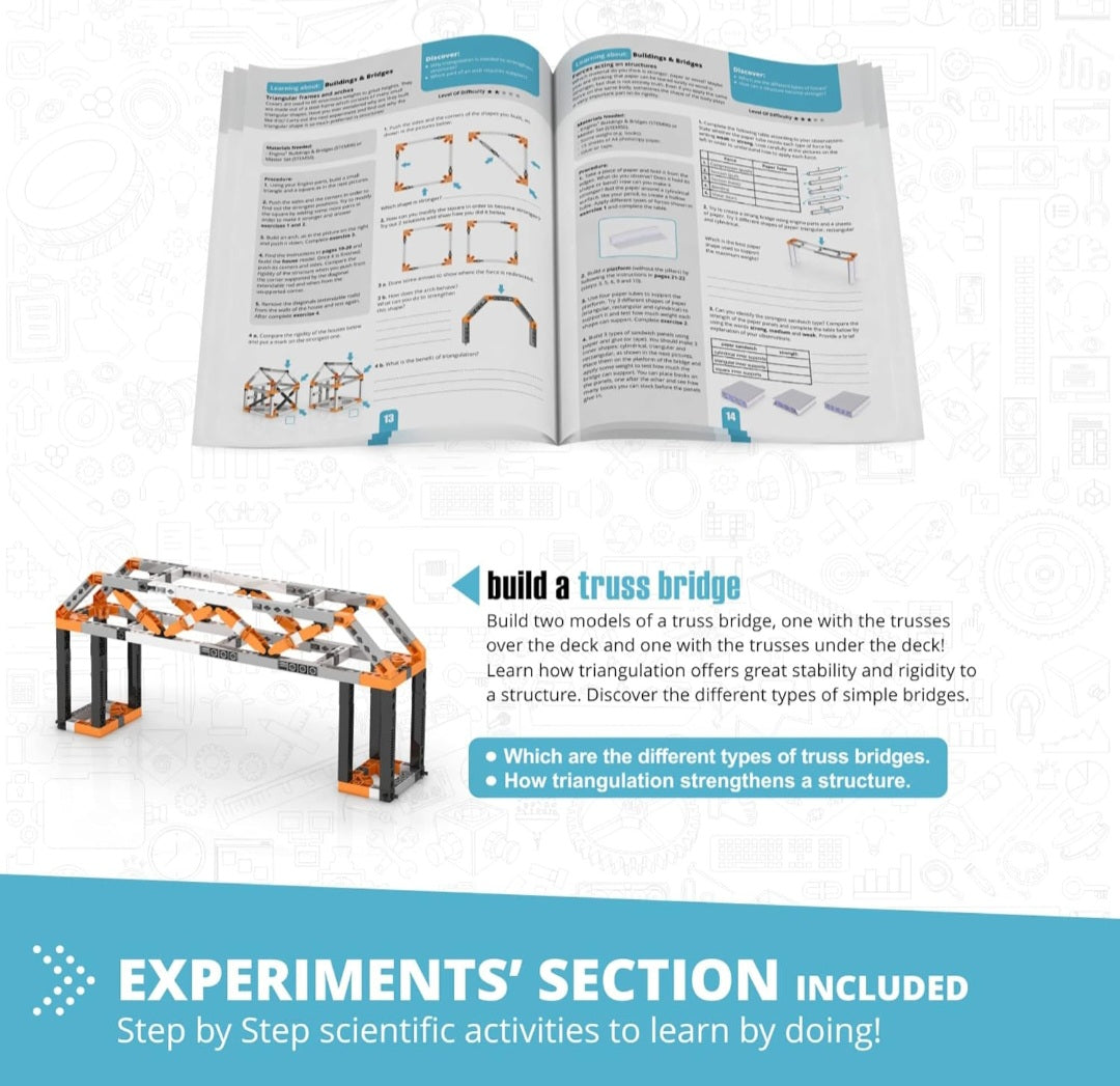 ENGINO Structures: Buildings & Bridges|STEM Engineering Building Set