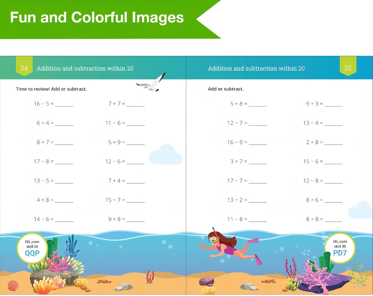 2nd Grade Math Workbook | Addition, Subtraction, Place Value & Measurement | Grade 2