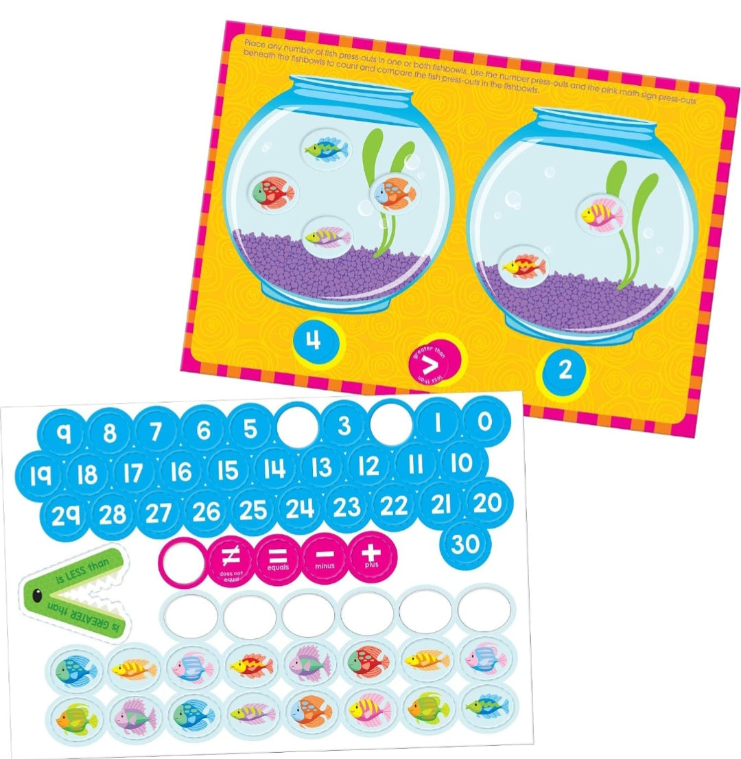 School Zone Math Readiness Press-Out Workbook | Hands-On Kindergarten & First Grade Math Activities | Ages 5–7