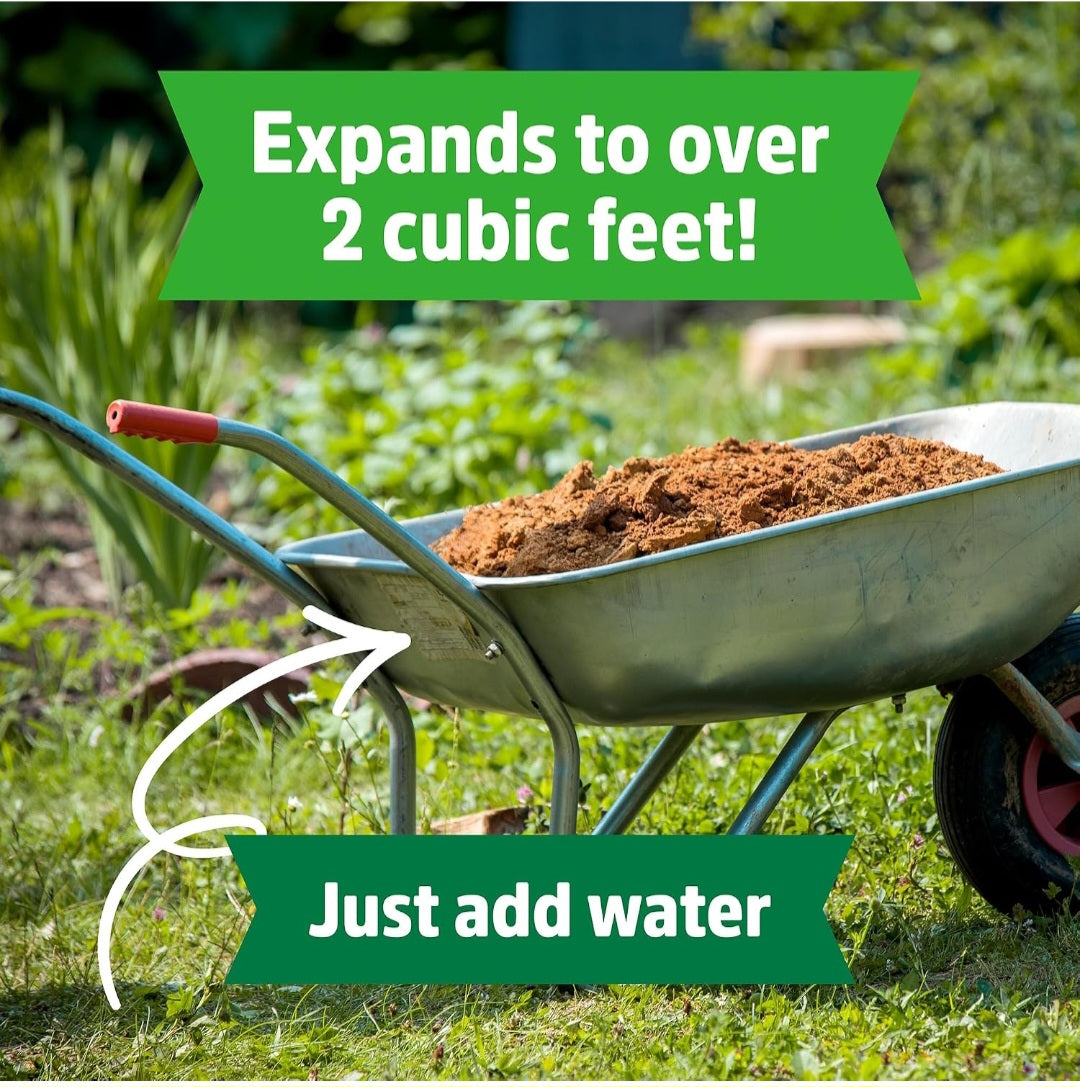 Back to the Roots Organic Coconut Coir Potting Soil | 51-Quart Expanding Growing Medium for Seed Starting & Plant Science