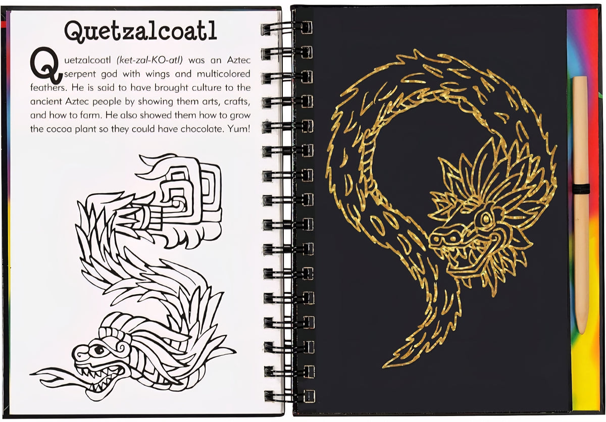 Scratch & Sketch Dragons & Mythical Creatures | Trace-Along Art Activity Book | Claudine Gandolfi