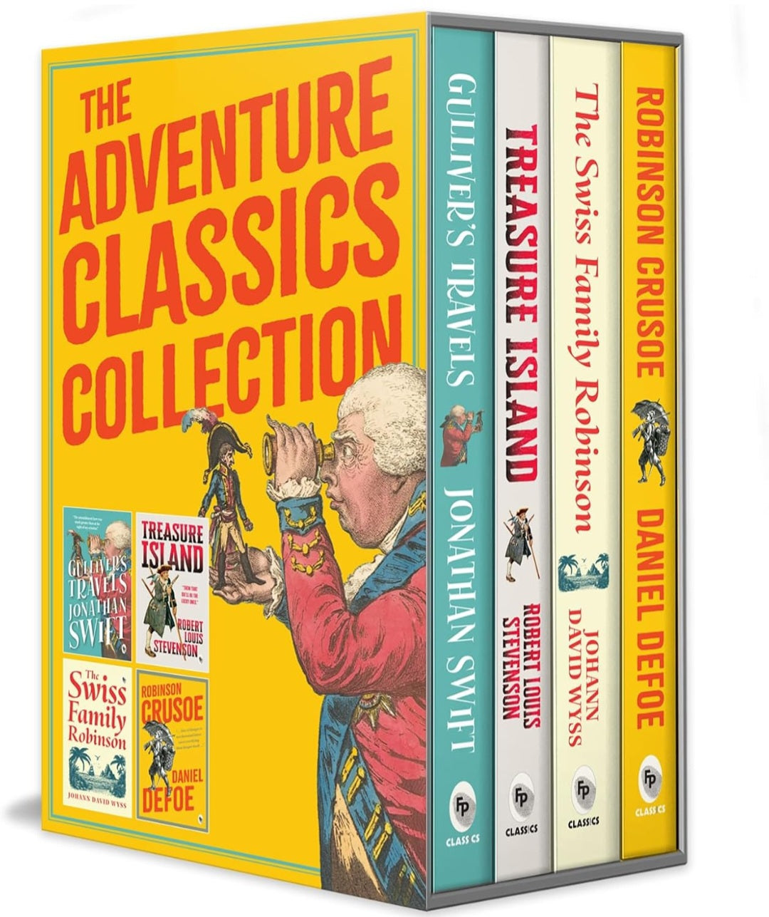 The Adventure Classics Collection | 4-Book Boxed Set | Treasure Island, Robinson Crusoe & More | Classic Literature|Paperback