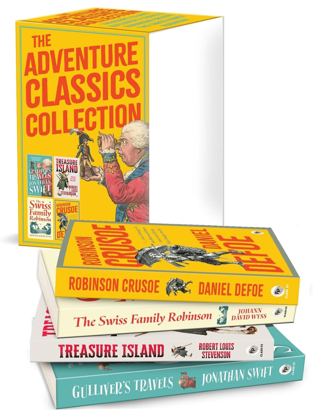 The Adventure Classics Collection | 4-Book Boxed Set | Treasure Island, Robinson Crusoe & More | Classic Literature|Paperback