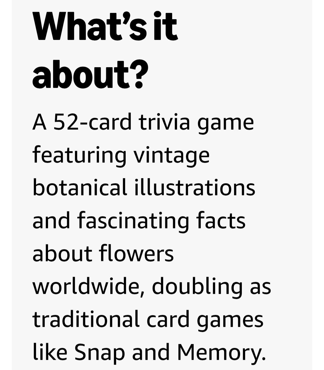 Flowers of the World: A Trivia & Matching Game