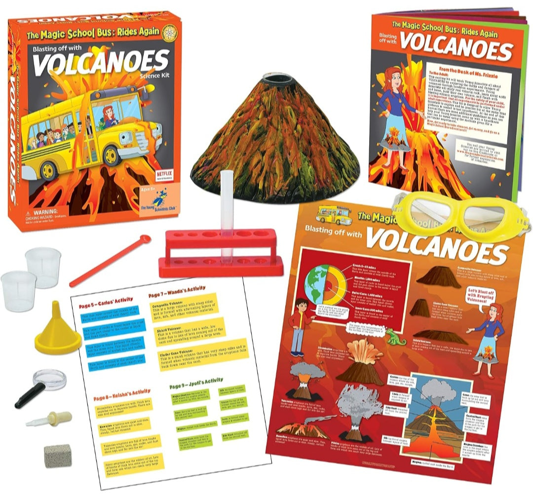 Volcano Science Kit| Hands-On Earth Science & Geology (Magic School Bus Rides Again)
