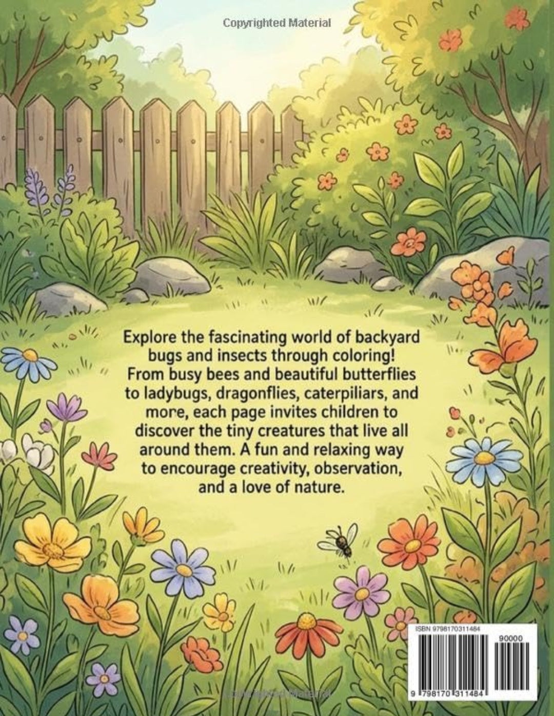 Backyard Bugs & Insects: A Nature Coloring Book for Kids