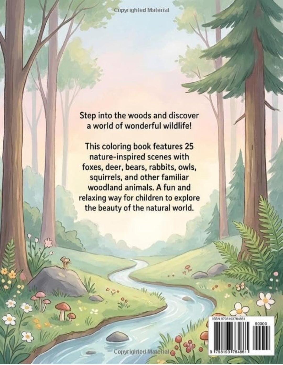 Woodland Animals Nature Coloring Book – Educational Forest Animal Study for Kids