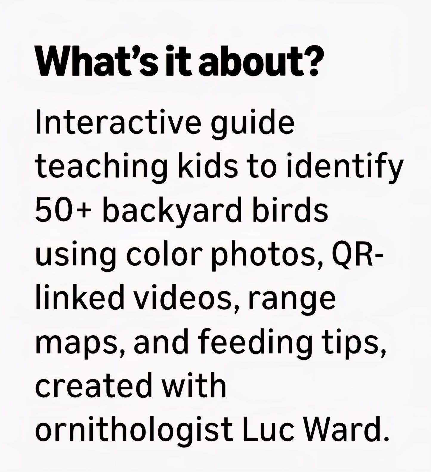 Backyard Bird Study Kit