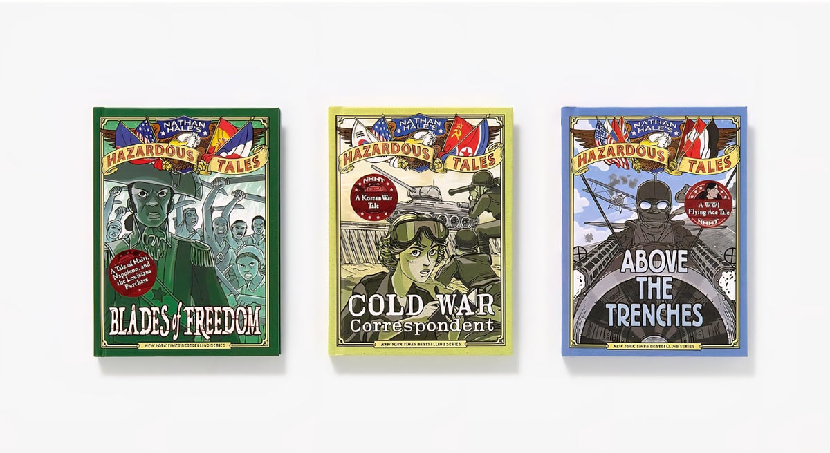 Hazardous Tales by Nathan Hale 3 Book Box Set #4
