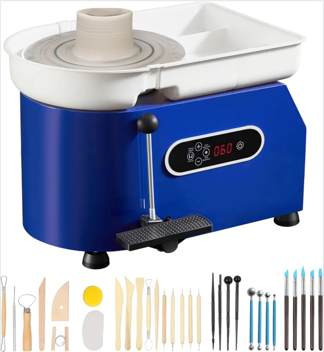 Pottery Wheel & Ceramic Art Tool Set | 11-Inch Electric Clay Wheel | Hands-On Pottery & Sculpture for Students