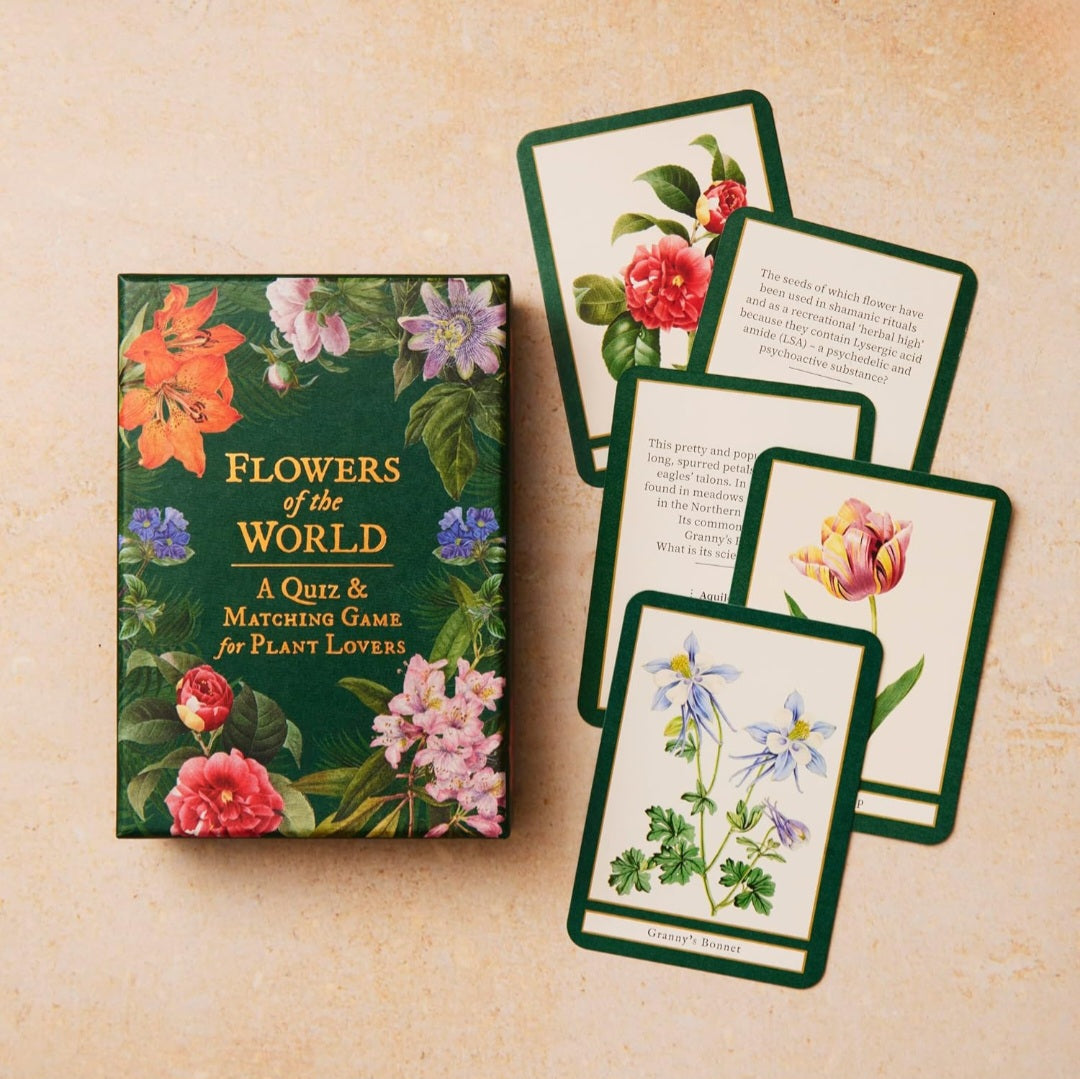 Flowers of the World: A Trivia & Matching Game