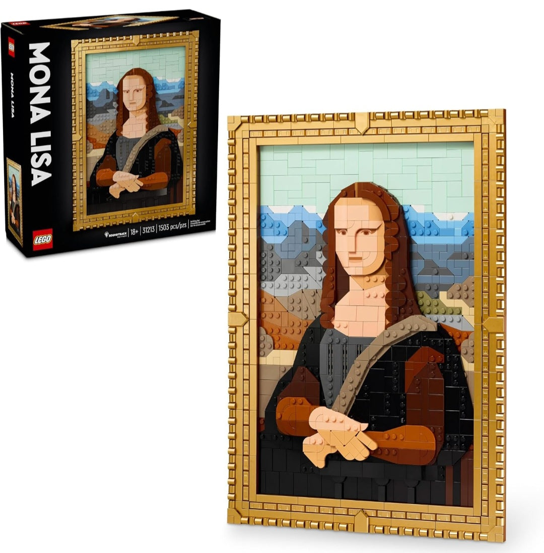 Leonardo da Vinci Art History Study Kit | LEGO® Mona Lisa & 2 Books | Grades 8–12