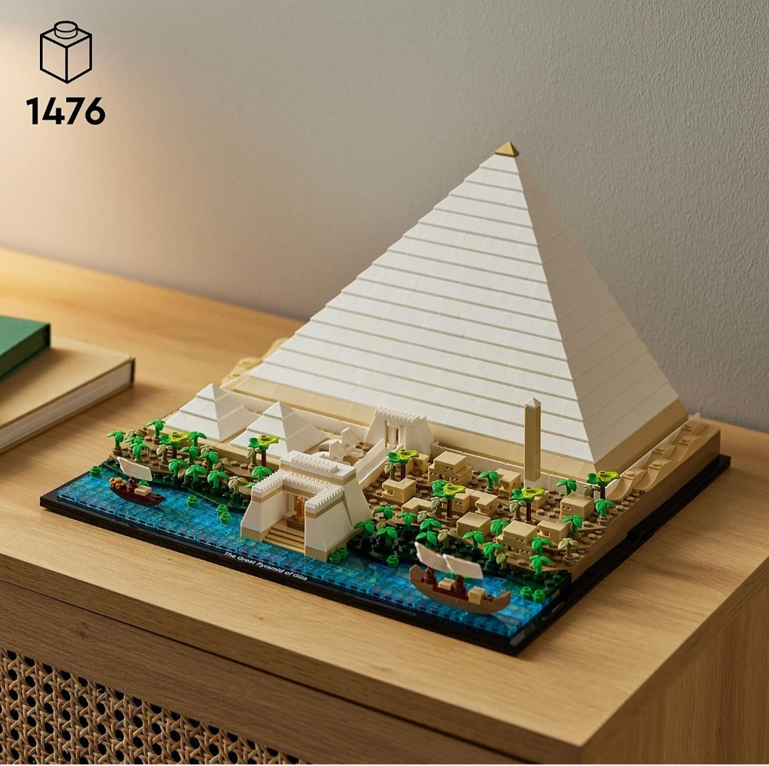 Ancient Egypt History & Engineering Study Kit | LEGO® Great Pyramid of Giza & 2 Books | Grades 8–12