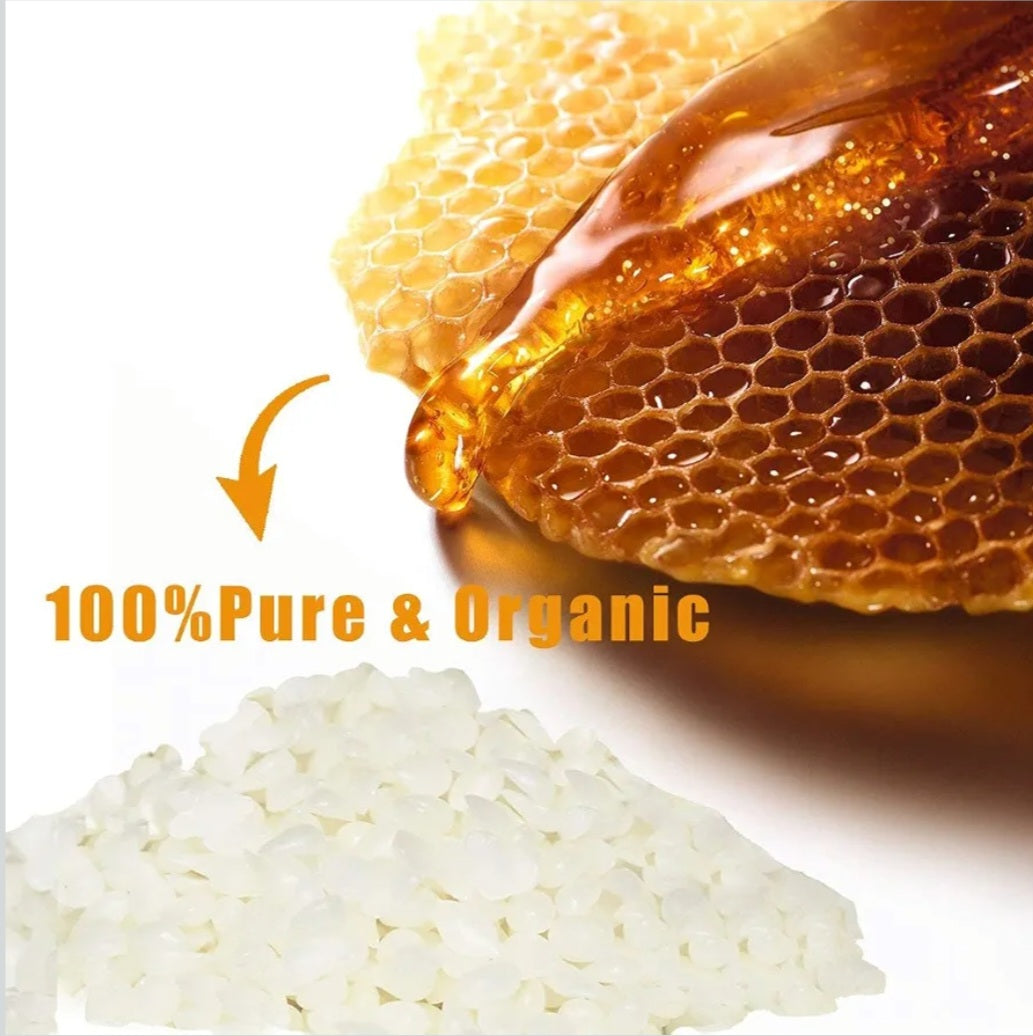 White Beeswax Pellets| 100% Pure Beeswax for Candle & Soap Making (2 lb, 5 lb, 10 lb)