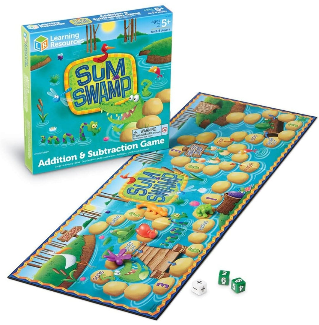 Sum Swamp Math Board Game