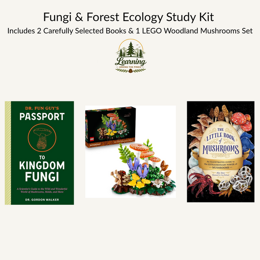 Fungi & Forest Ecology Study Kit | LEGO® Woodland Mushrooms & 2 Books | Grades 8–12