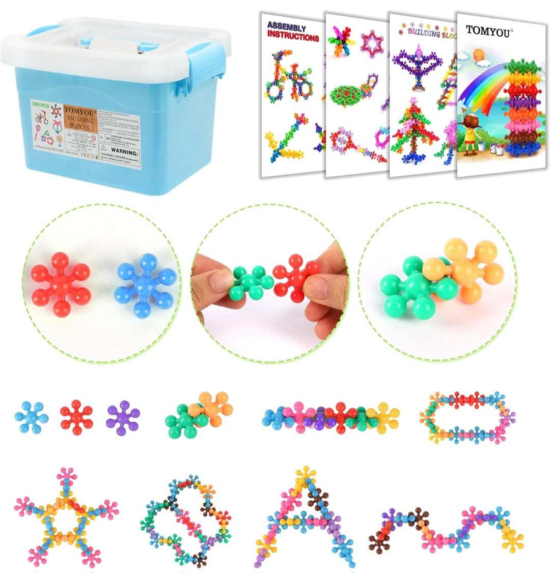 300-Piece Interlocking Building Blocks|STEM Construction Set
