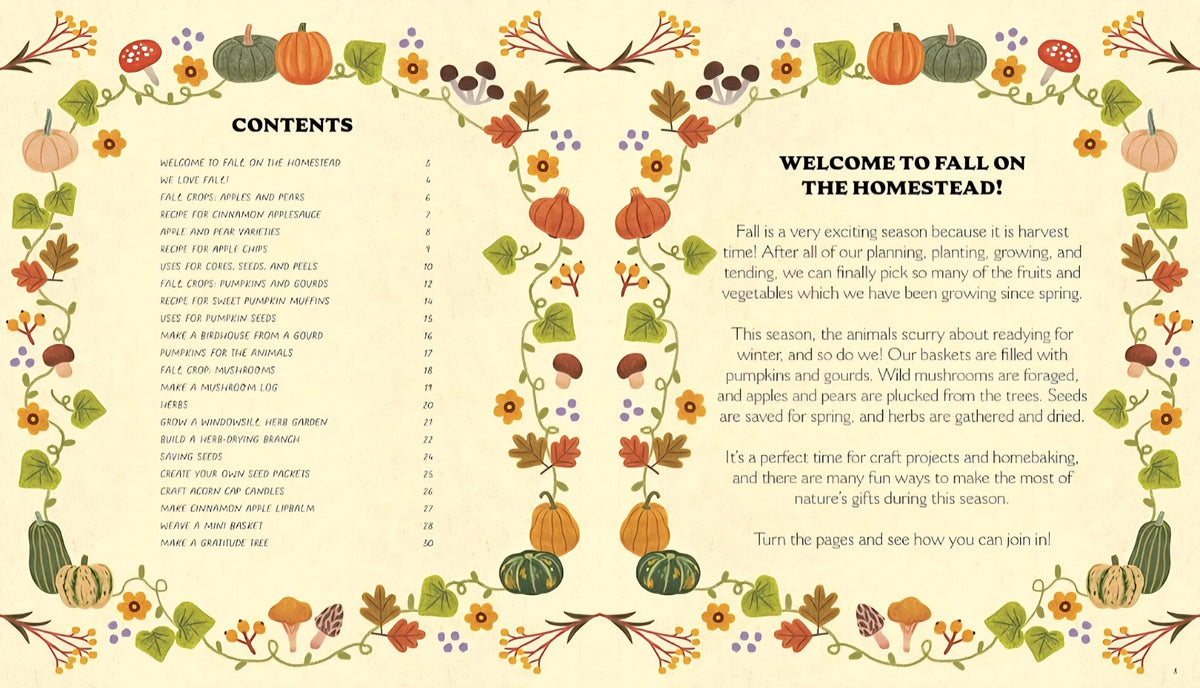 Little Homesteader| A Fall Treasury of Recipes, Crafts, and Wisdom