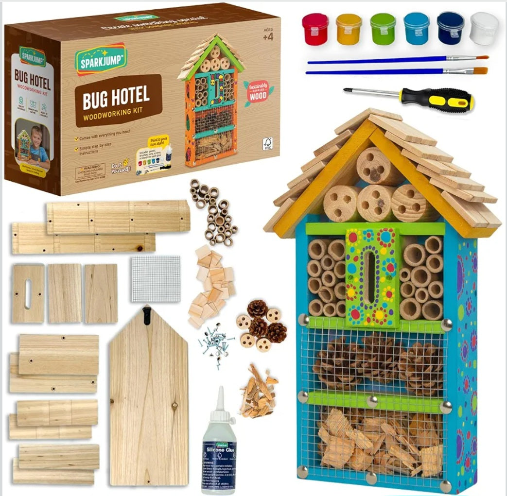 Premium Bug Hotel Kit| Build & Paint Insect Habitat
