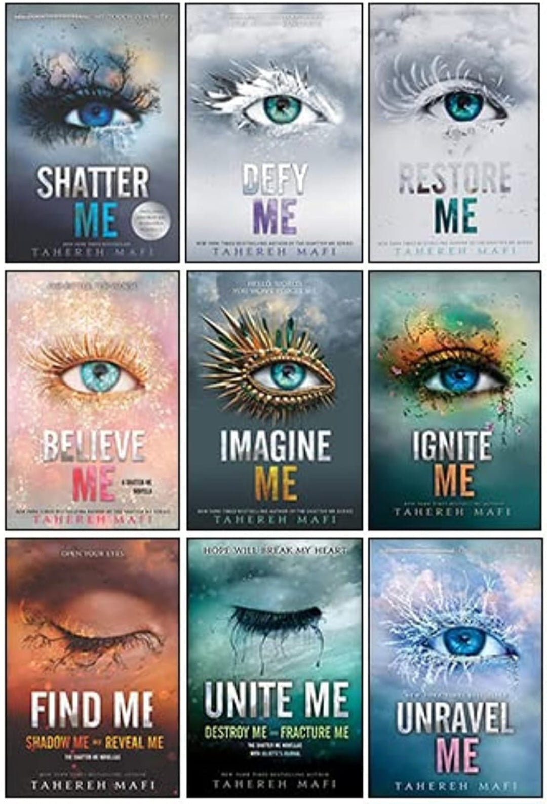 Shatter Me 9-Book Collection | Tahereh Mafi | Young Adult Dystopian Fantasy Series