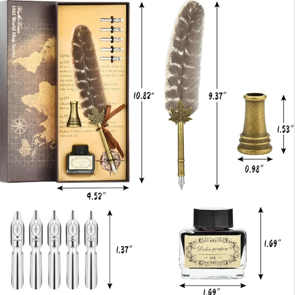 Founding of America History & Government Study Kit | 2 Books, Document Replicas & Quill Writing Set | Grades 8–12