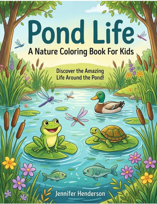 Pond Life: A Nature Coloring Book For Kids