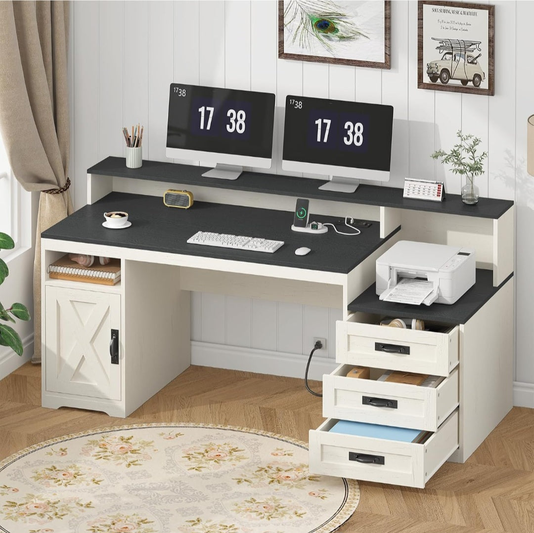 65" Student Study Desk|Homeschool Learning & Writing Desk