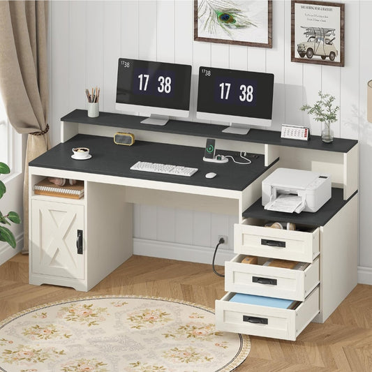 65" Student Study Desk|Homeschool Learning & Writing Desk