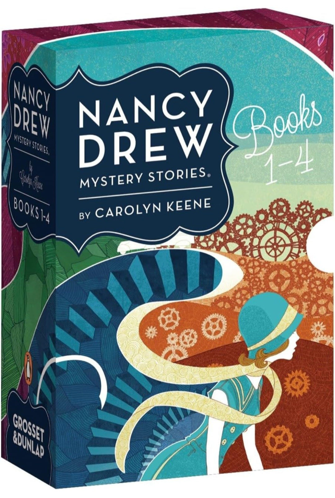 Nancy Drew Mystery Stories Books 1–4 | Carolyn Keene | Hardcover Boxed Set | Classic Mystery Series