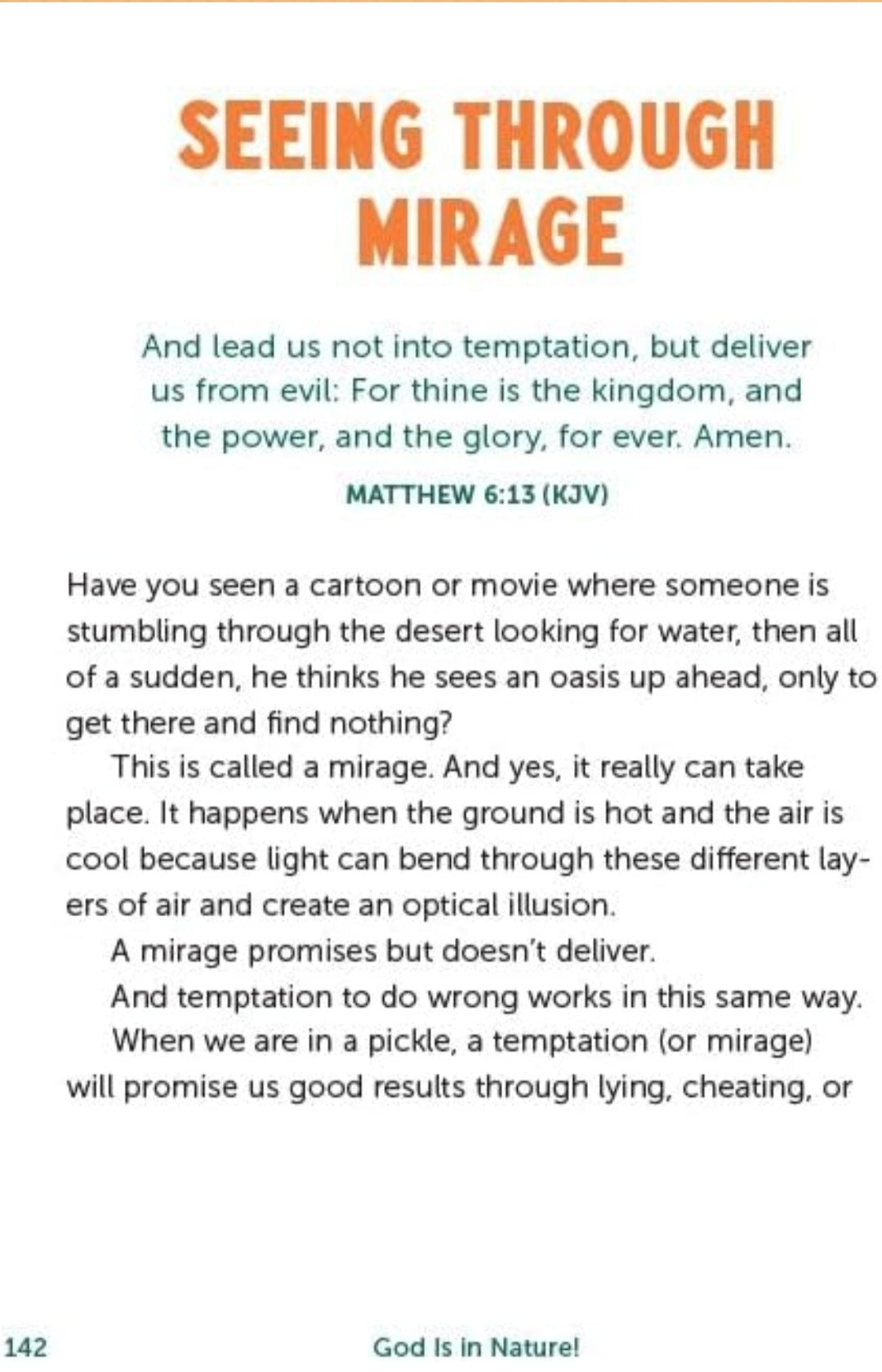 God Is In Nature Devotional