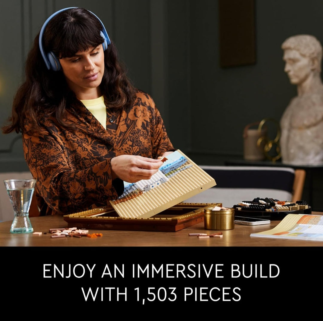 Leonardo da Vinci Art History Study Kit | LEGO® Mona Lisa & 2 Books | Grades 8–12