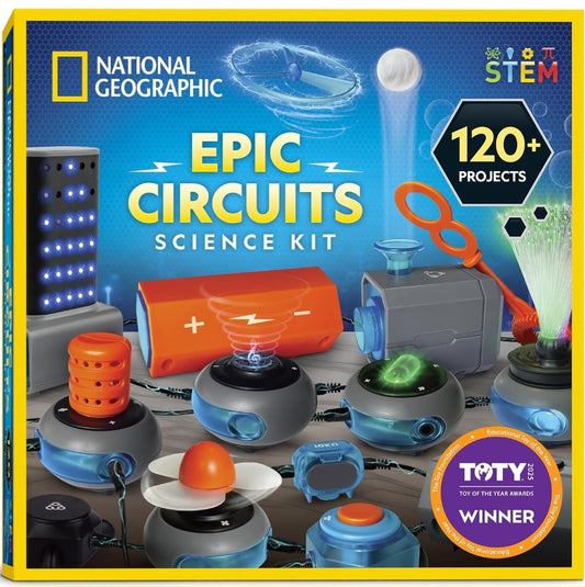 National Geographic Epic Circuits Science Kit|120+ Electrical Projects