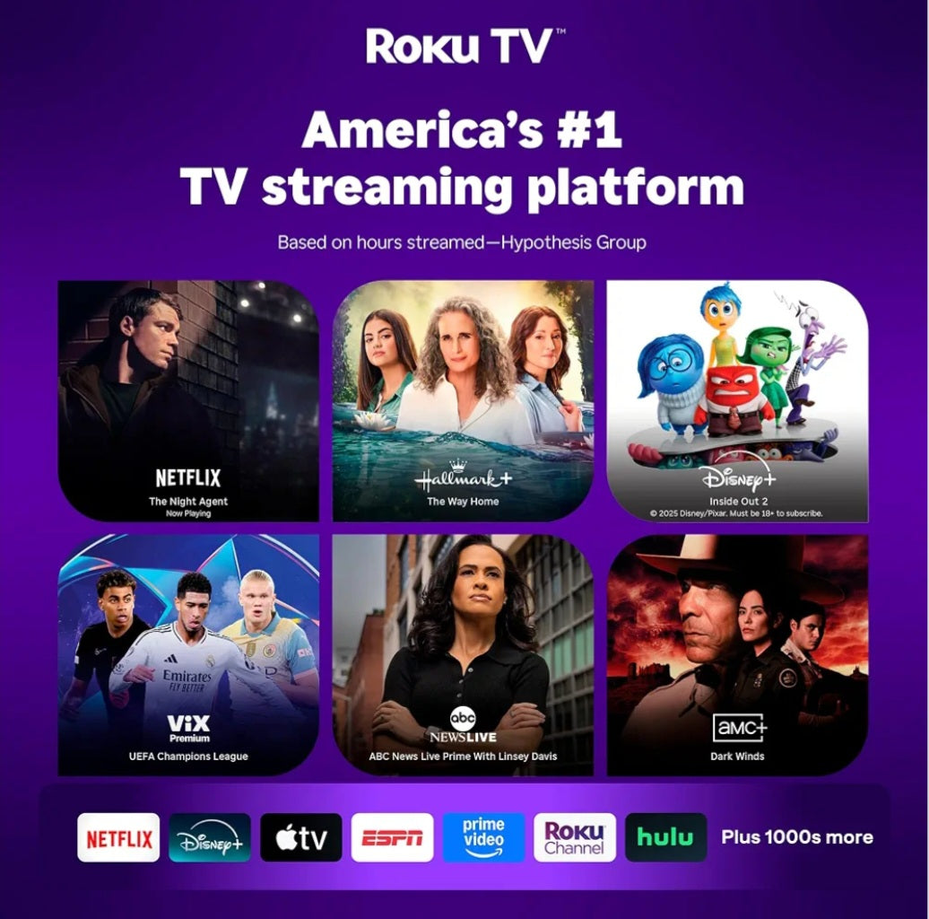 Roku Smart Portable Projector| 1080P HD WiFi & Bluetooth