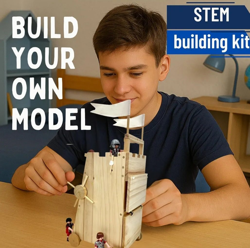 Medieval Siege Tower STEM Kit|Engineering & Physics Model