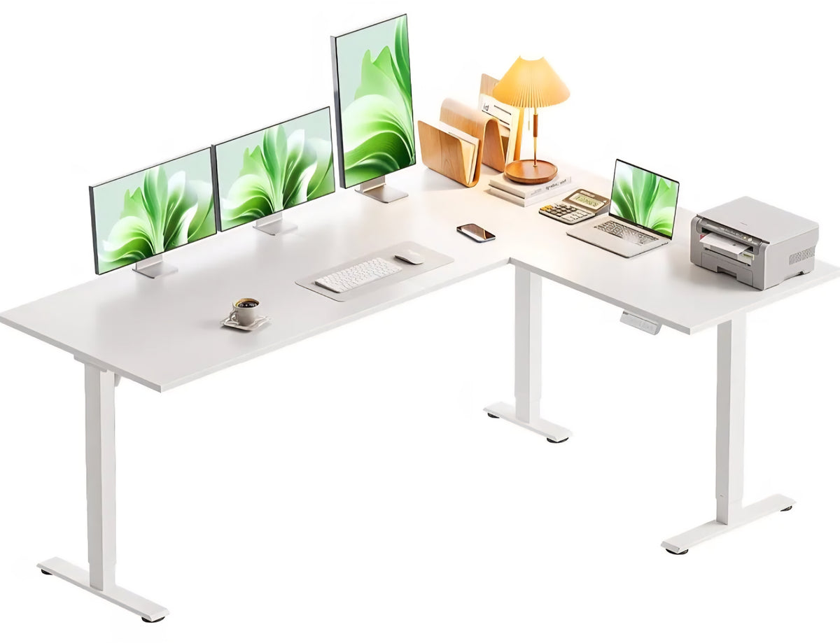 63" L-Shaped Desk| Homeschool Student Workspace