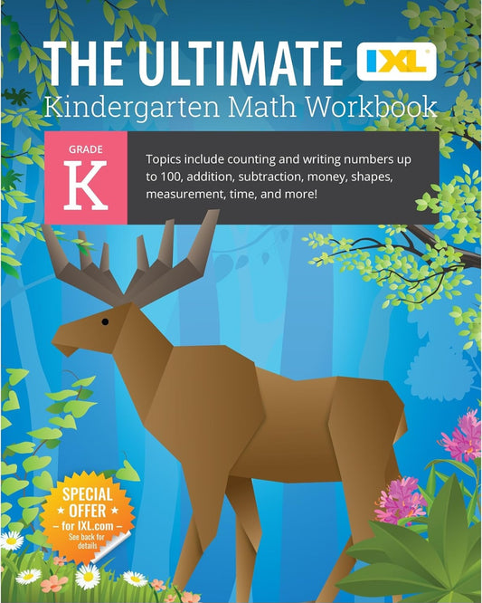 Kindergarten Math Workbook | Counting, Addition, Subtraction & Early Math Skills | Grade K